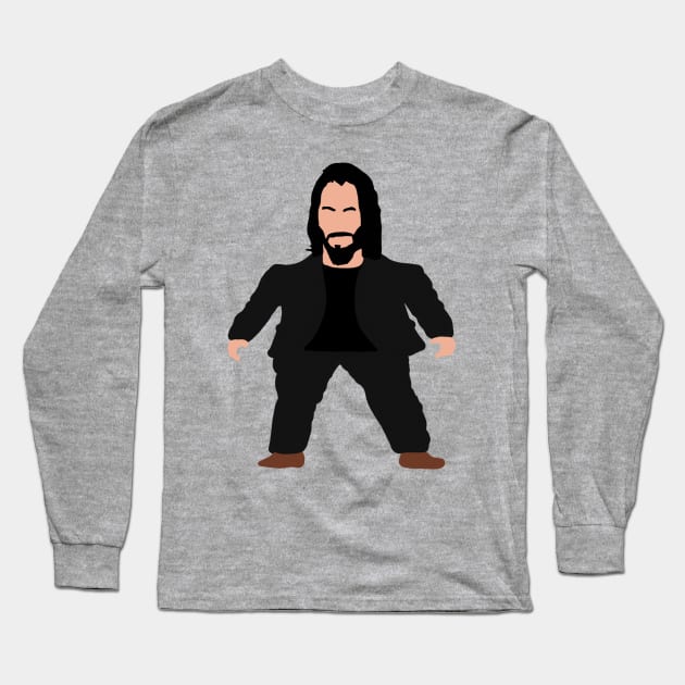 Breathtaking Keanu Long Sleeve T-Shirt by HIMMLAM